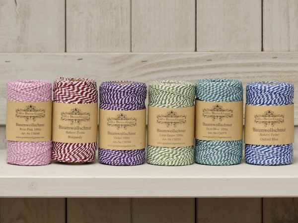 Baumwollband in sechs Farben