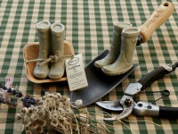 Seifen-Gummistiefel in grün Seifen-Gummistiefel in grün