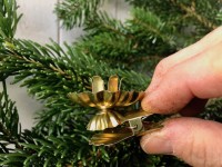 Baumkerzenhalter, gold Baumkerzenhalter, gold